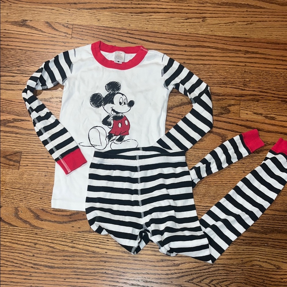 Hanna Andersson Disney Mickey Mouse Striped Pajama Set